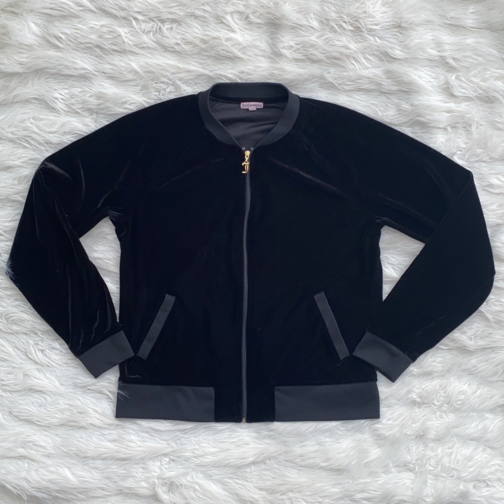 Juicy Couture | Y2K Bomber Style Velour Track Jacket